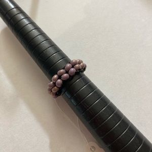 Purple Beaded Ring